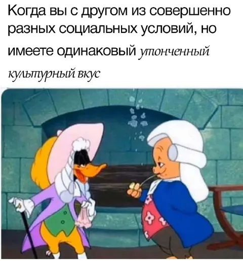 Одинаковый утончённый культурный вкус