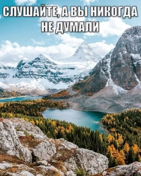 Слушайте, а вы никогда не думали