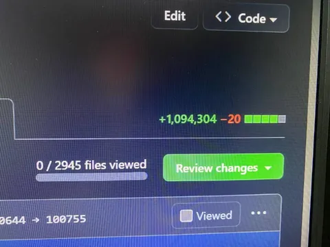 Million Lines Added, Twenty Removed