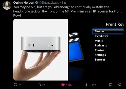 Mistaking the Mac mini IR Receiver