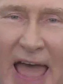 Путин плачет крупным планом