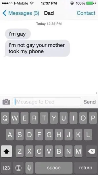 Dad Denies Being Gay