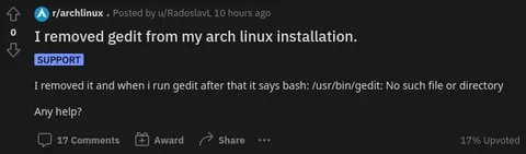 Removed Gedit, Needs Help