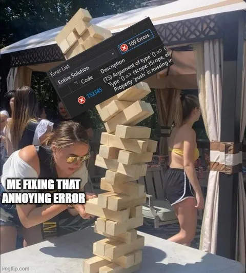 Me Fixing That Annoying Error