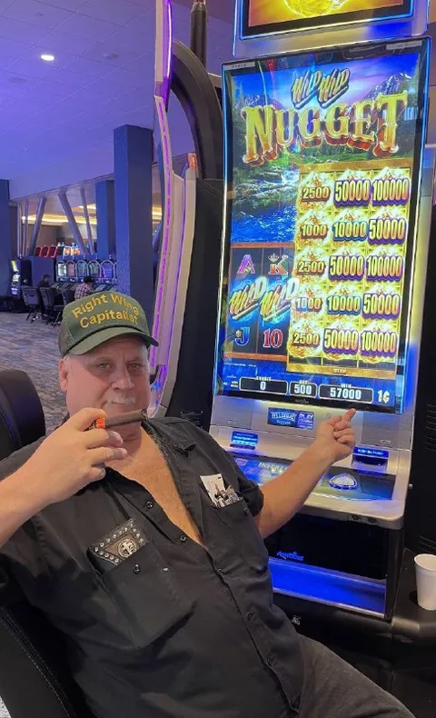Right Wing Capitalist at the Slot Machine