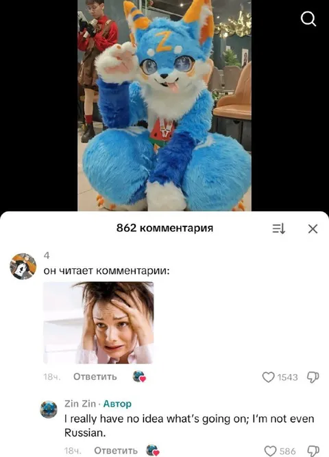 Фурри читает комментарии