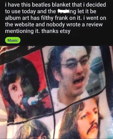 Filthy Frank Beatles Blanket