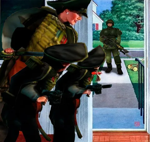 Солдаты у двери