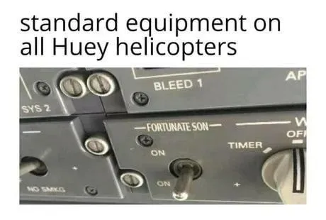 Standard Equipment on Huey Helicopters