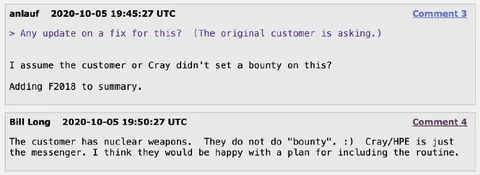 Customer Has Nuclear Weapons