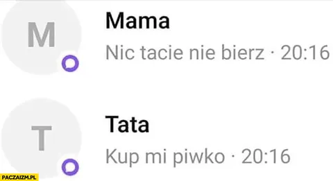 Mama mówi jedno, tata drugie
