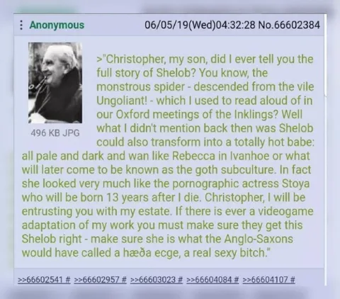 Tolkien Explains Shelob's True Form