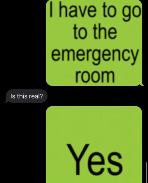 Emergency Room Confirmation