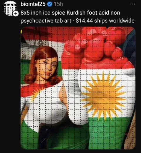 Kurdish Ice Spice Foot Art