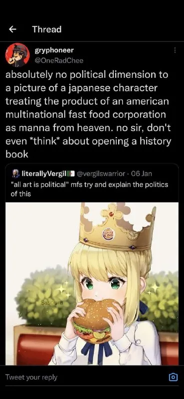 No Political Dimension to Burger King