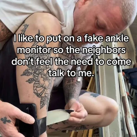 Fake Ankle Monitor Neighbor Deterrent
