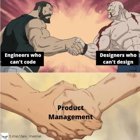 Engineers Designers Product Management Handshake