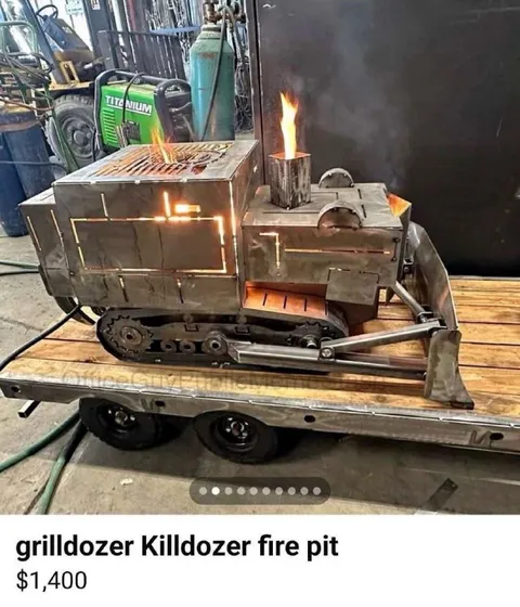 Grilldozer Killdozer Fire Pit