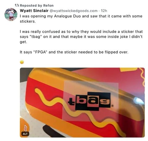 The Upside-Down Tbag Sticker