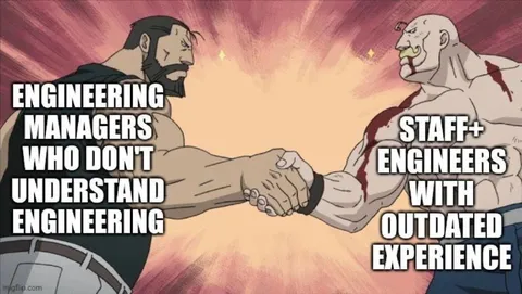Engineering Managers Shake Hands