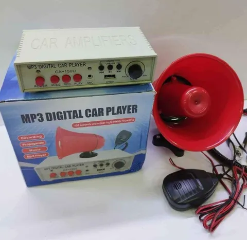 Car Amplifier Megaphone Setup