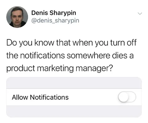 Notifications Kill Marketing Managers