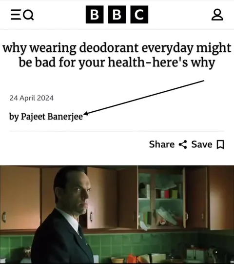 Deodorant Health Warning Makes Bateman Laugh
