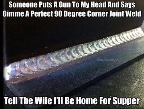 Perfect Corner Weld Under Pressure