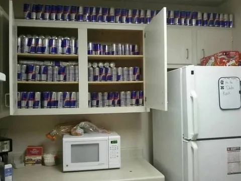 Red Bull Stocked Kitchen