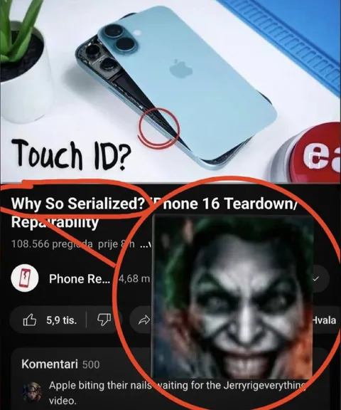 Apple Biting Their Nails
