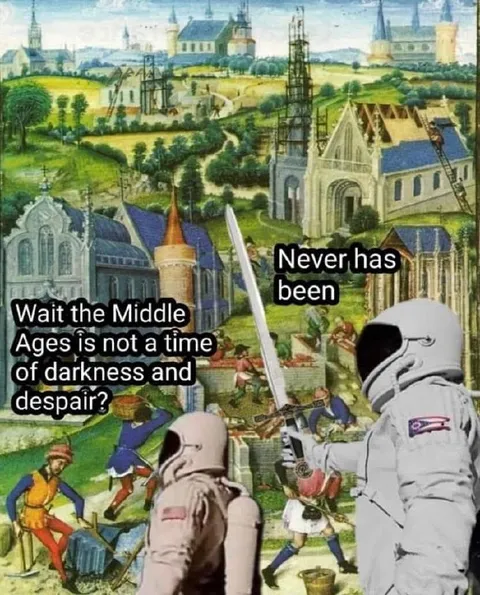 Astronauts Discover Medieval Darkness