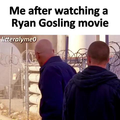 Me After Watching a Ryan Gosling Movie