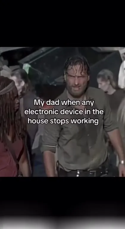 Dad Battles Broken Electronics