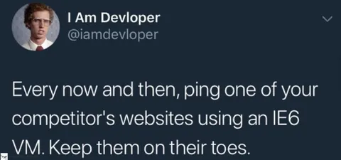 Ping Competitor With IE6