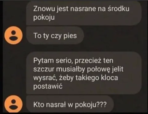 Kto nasrał w pokoju?