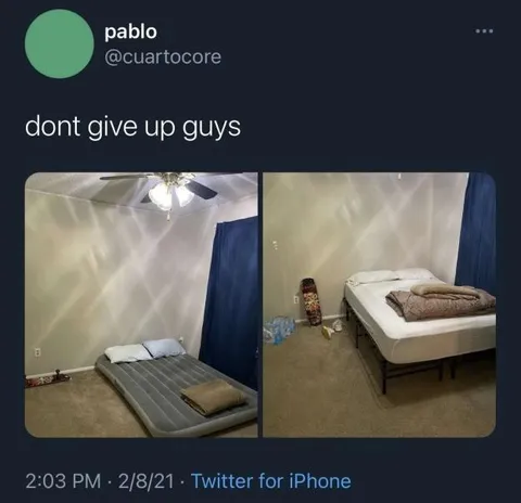 Don’t Give Up Guys Bedroom