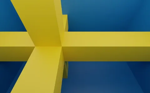 Флаг Швеции в 4D