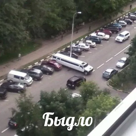 Быдло на парковке