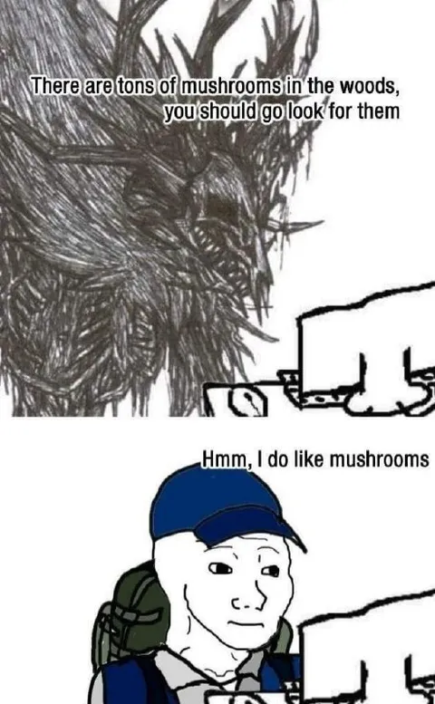 Wojak Likes Mushrooms