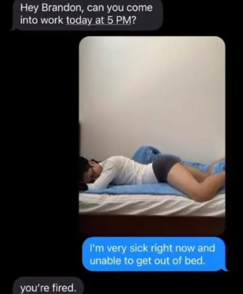 Sick Day Gets You Fired