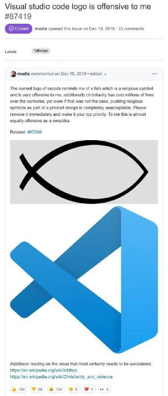 Visual Studio Code Fish Logo