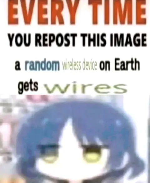 Every Time You Repost This Image