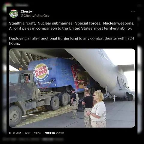 Deploying Burger King to Combat