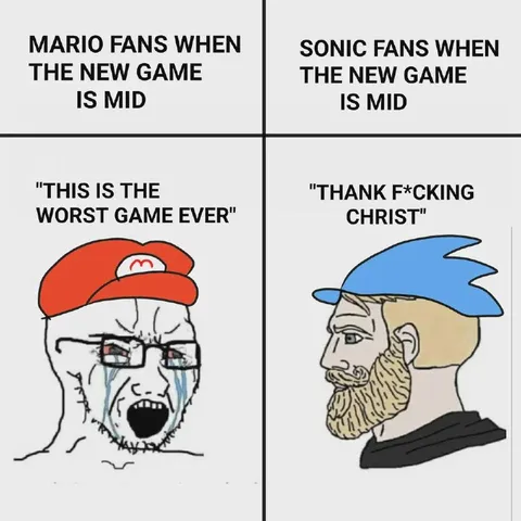 Mario Fans vs Sonic Fans