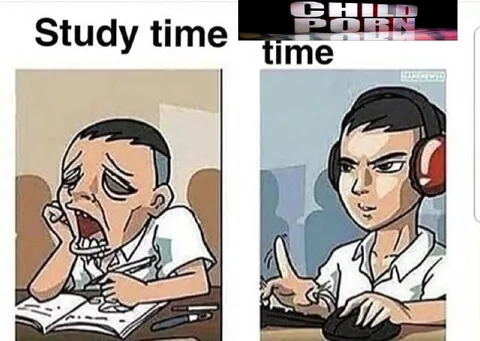 Study Time vs Porn Time