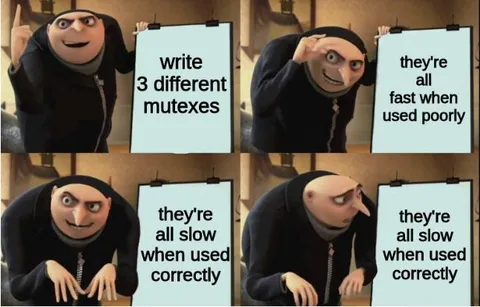 Gru Different Mutexes Joke