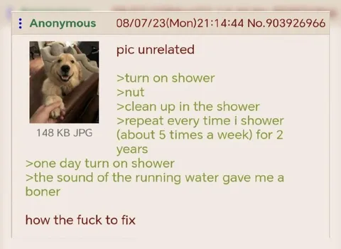 Shower Water Boner Problem