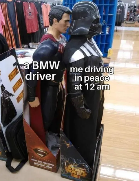 BMW Driver Driving in Peace