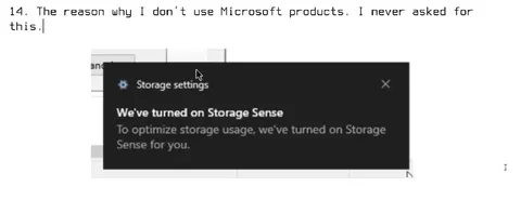 Microsoft Storage Sense Nobody Asked For