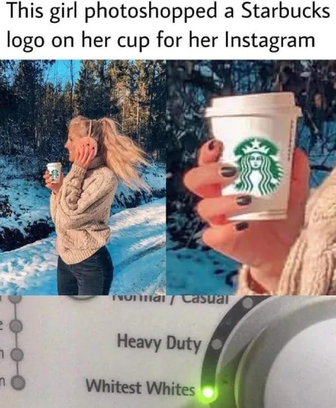 Photoshopped Starbucks Cup Fail